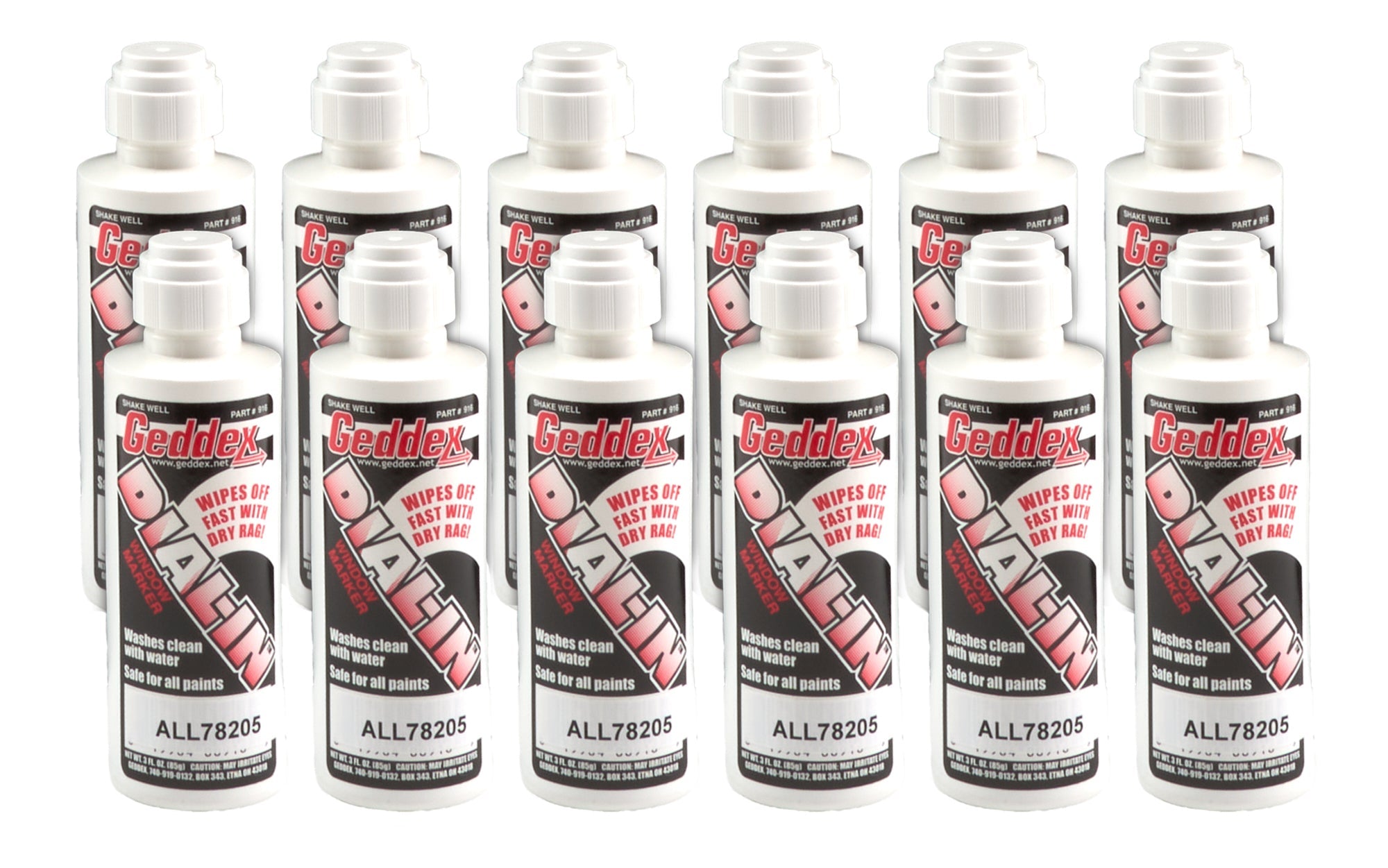 DIAL IN WINDOW MARKER 3OZ 12PK