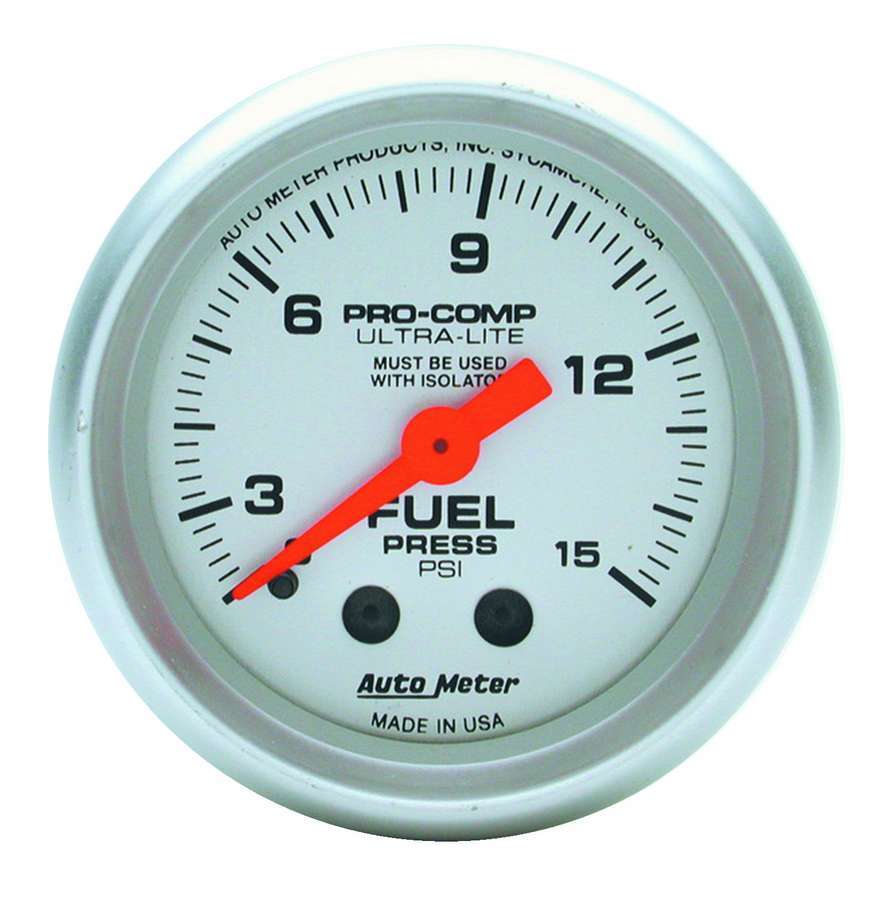 TD GAUG  FUEL PRESSURE  2 1/16