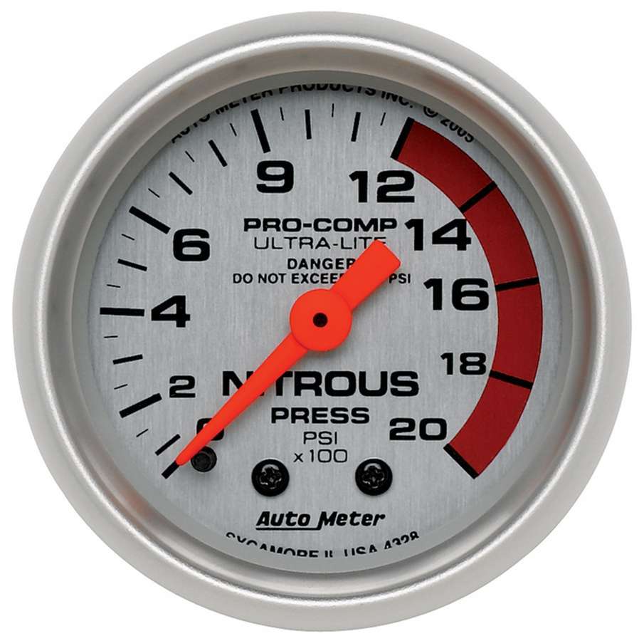 TD GGE  NITROUS PRSSURE  2 1/1