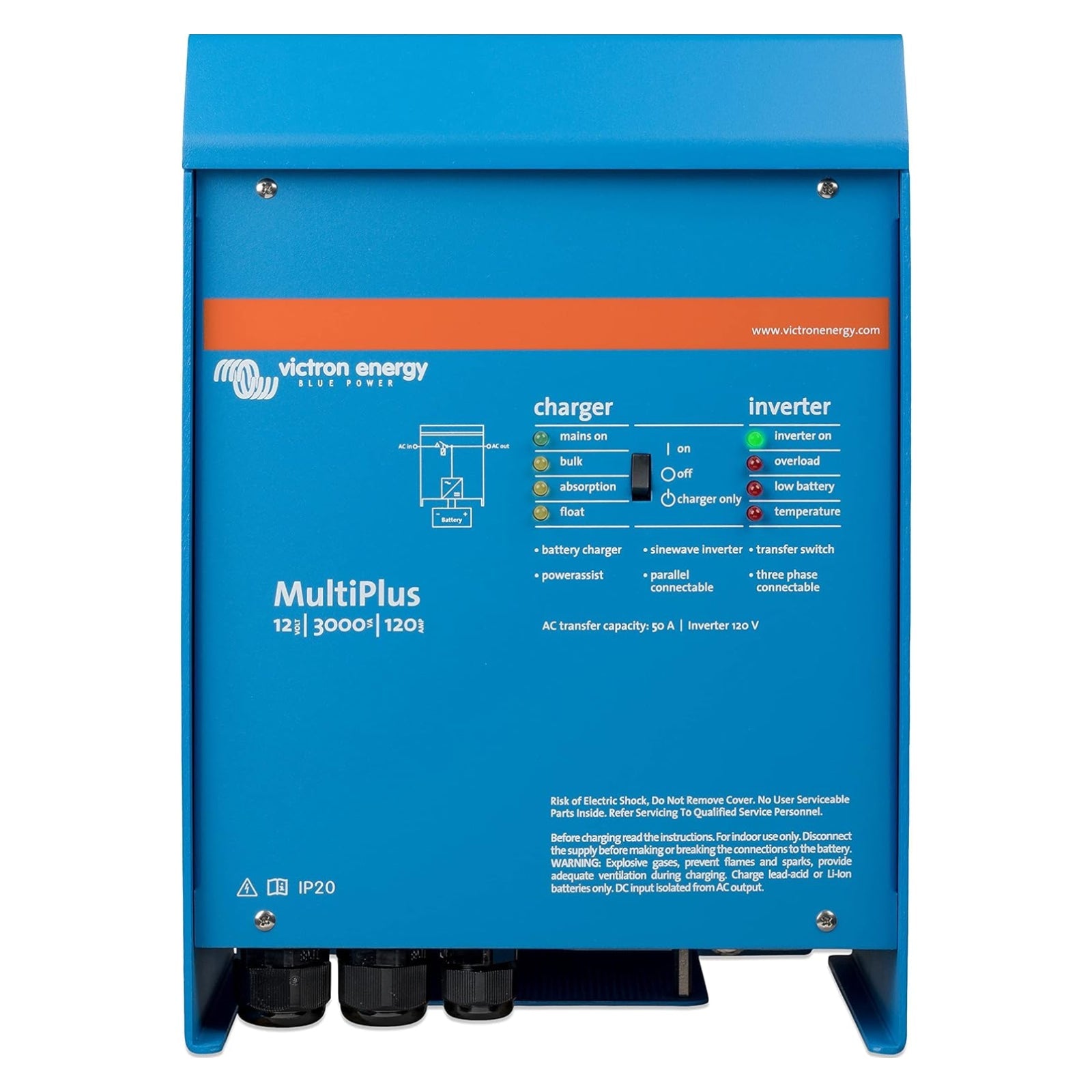 Victron - MultiPlus 12/3000/120-50 120V VE.Bus [PMP123021102]