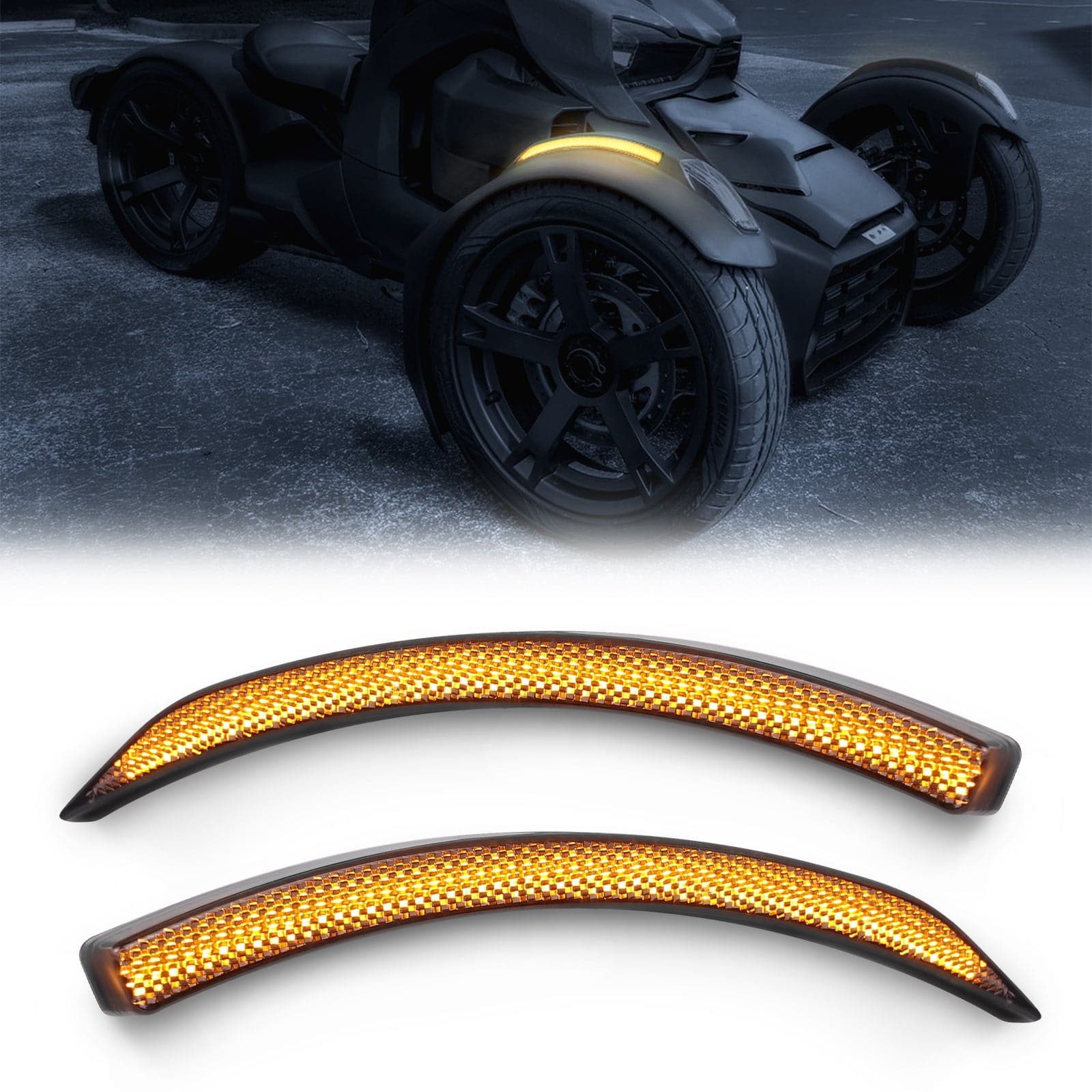 Kemimoto 2 PCS Front Fender LED Light Ryker 600, 900