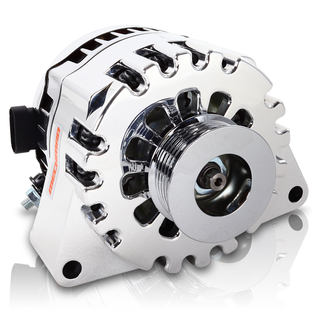 Mechman 240 Amp S Series Billet Racing Alternator C5 / C6 Corvette 5.7L 6.2L - Polished