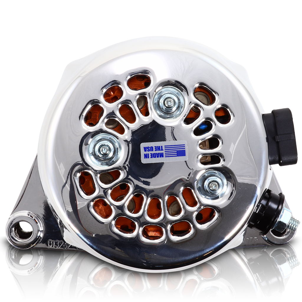 Mechman 170 Amp Billet Racing Alternator C5 / C6 Corvette 5.7L 6.2L - Chrome