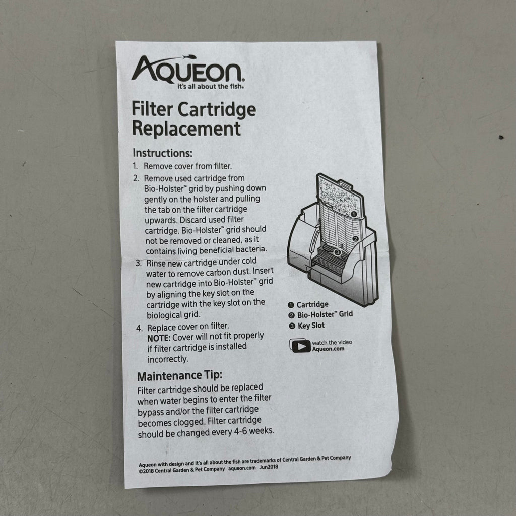 AQUEON (9 PACK) High Quality Carbon Fish Tank Filter Cartridges Small 100537062