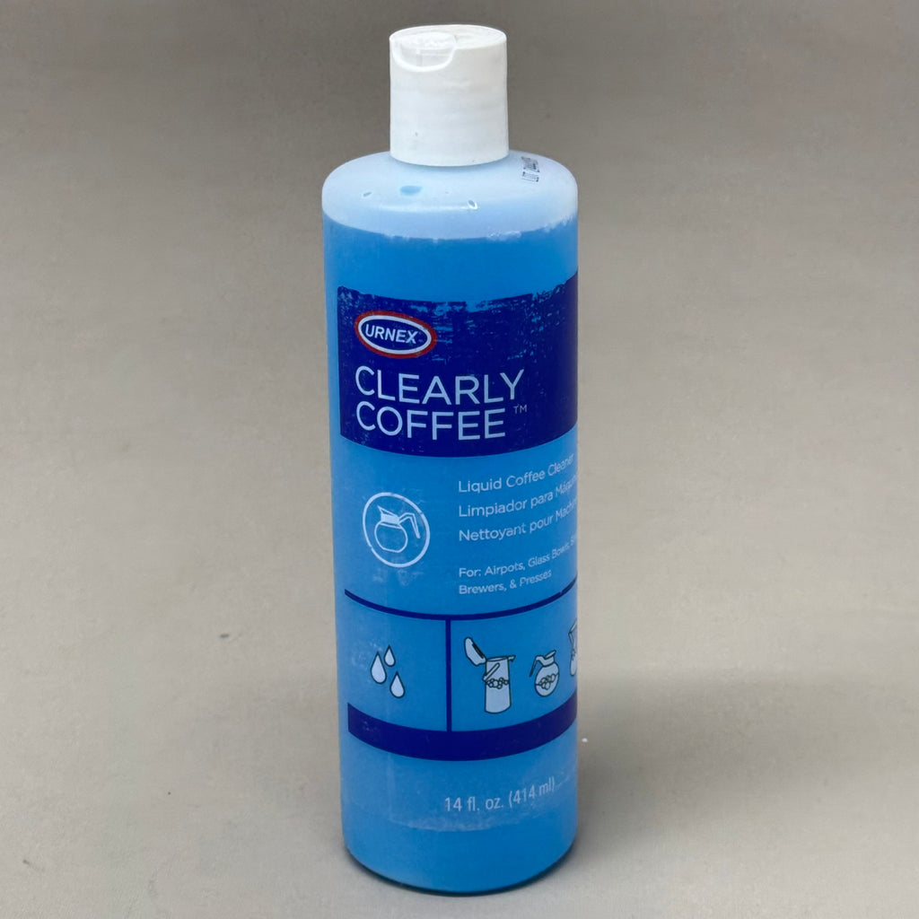URNEX (3 Pack) Clearly Coffee Pot Cleaner Liquid 14 fl oz U60026