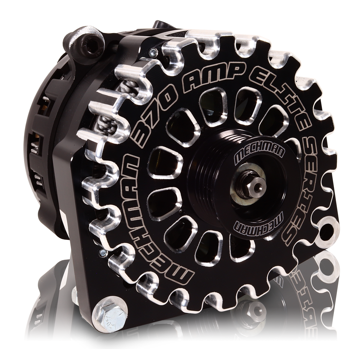 Mechman 370 Amp Elite Series Alternator 1987-1995 GM Truck / SUV - Black