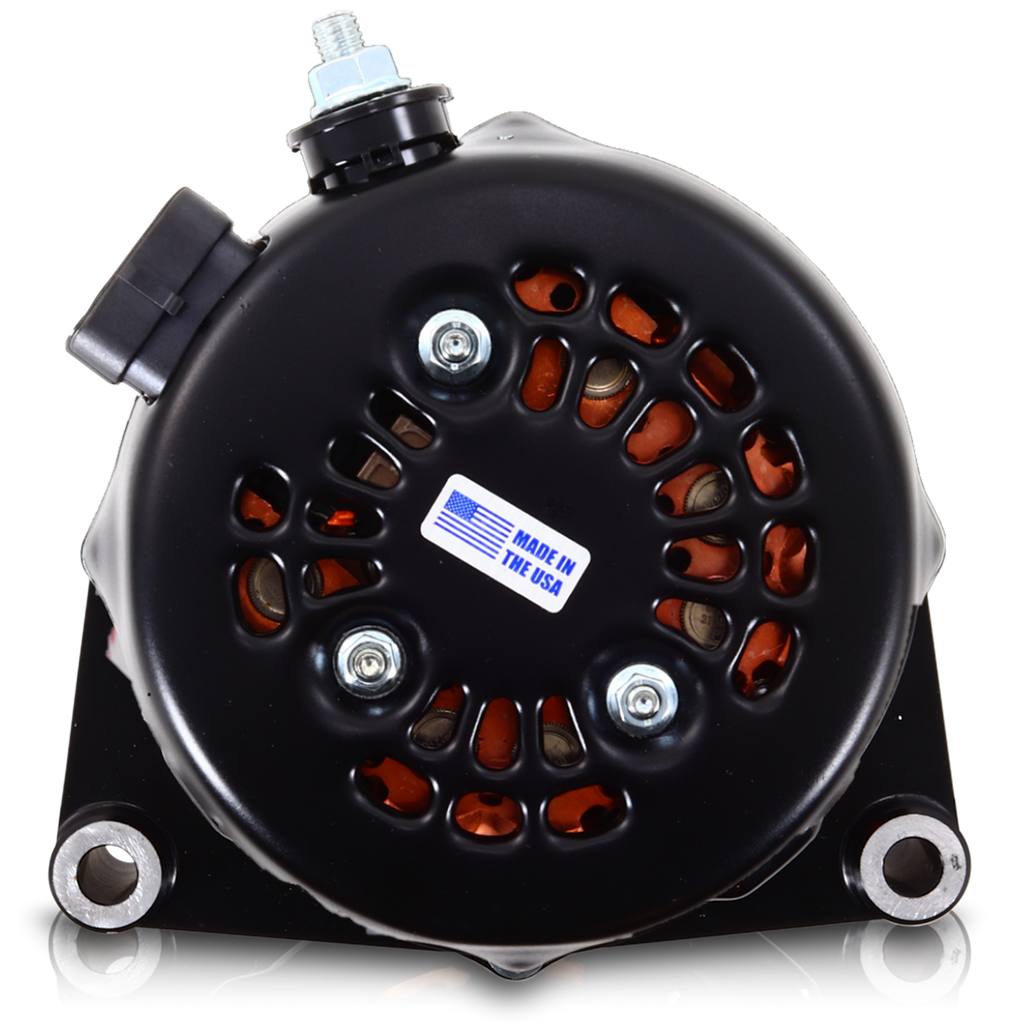 Mechman 240 Amp High Output Alternator 1996-2004 GM Truck 4.3L 4.8L 5.3L 5.7L 6L - Black Billet