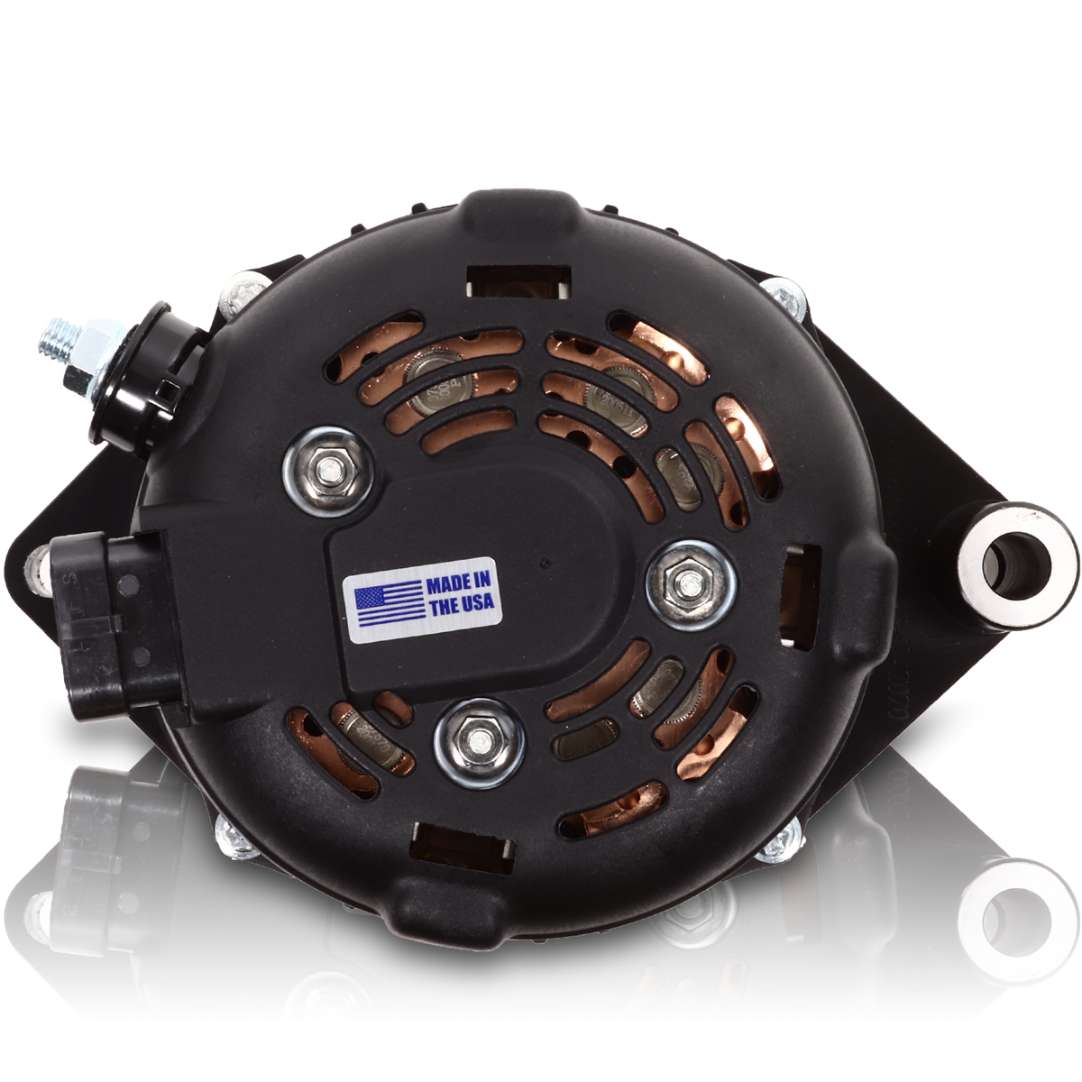 Mechman 240 Amp S Series Billet Alternator 2003-2004 Ford Mustang Cobra 4.6L Supercharged - Black Anodized