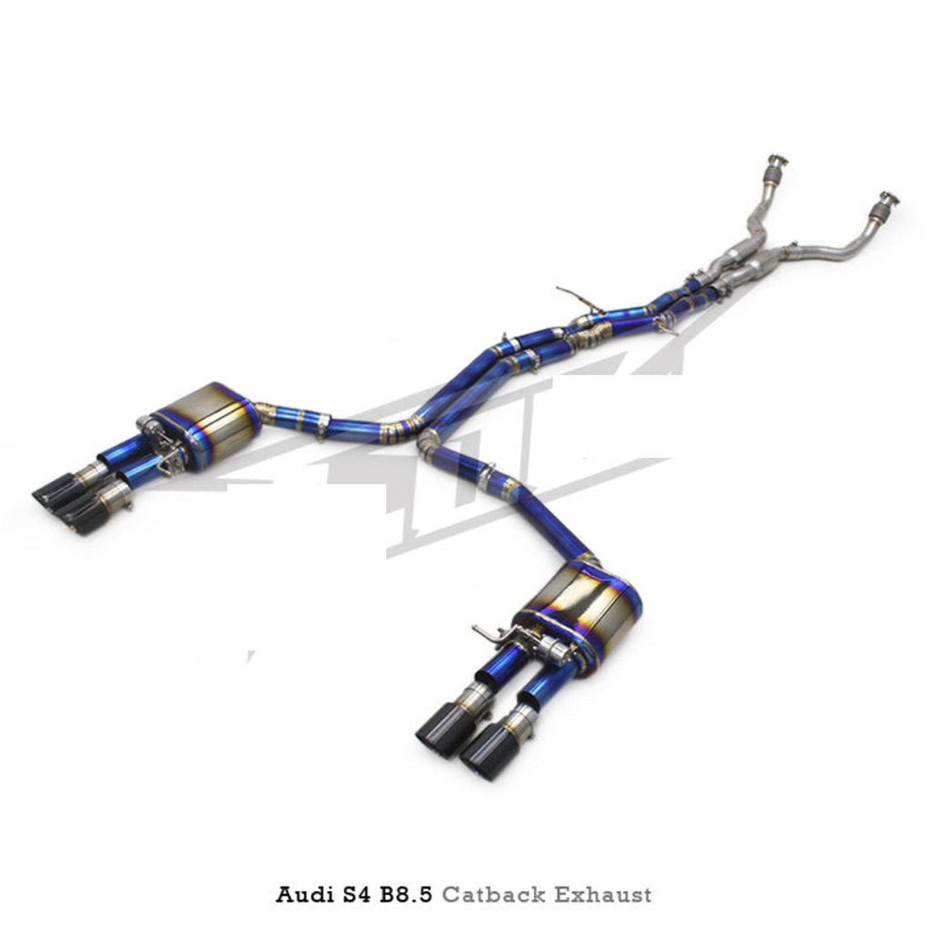Titanium Valved Catback Exhaust System for Audi B9 S4 S5
