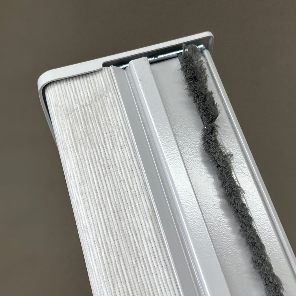 Power Blinds (2 PACK) 34 x 46 1/4 Light Grey Brushed Pattern