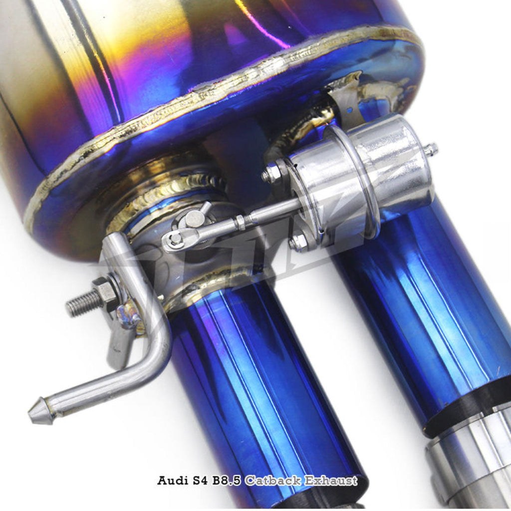 Titanium Valved Catback Exhaust System for Audi B9 S4 S5