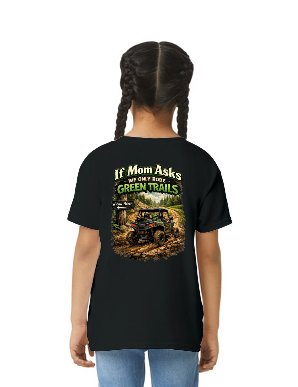 TTN | If Mom Asks, We Rode Green Trails Youth Tee