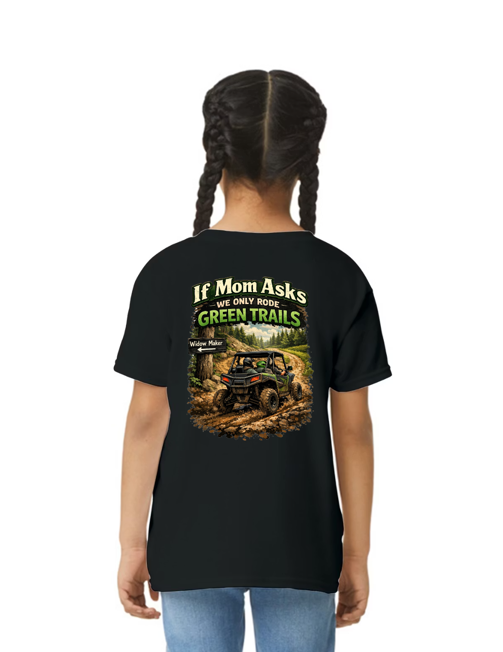 TTN | If Mom Asks, We Rode Green Trails Youth Tee