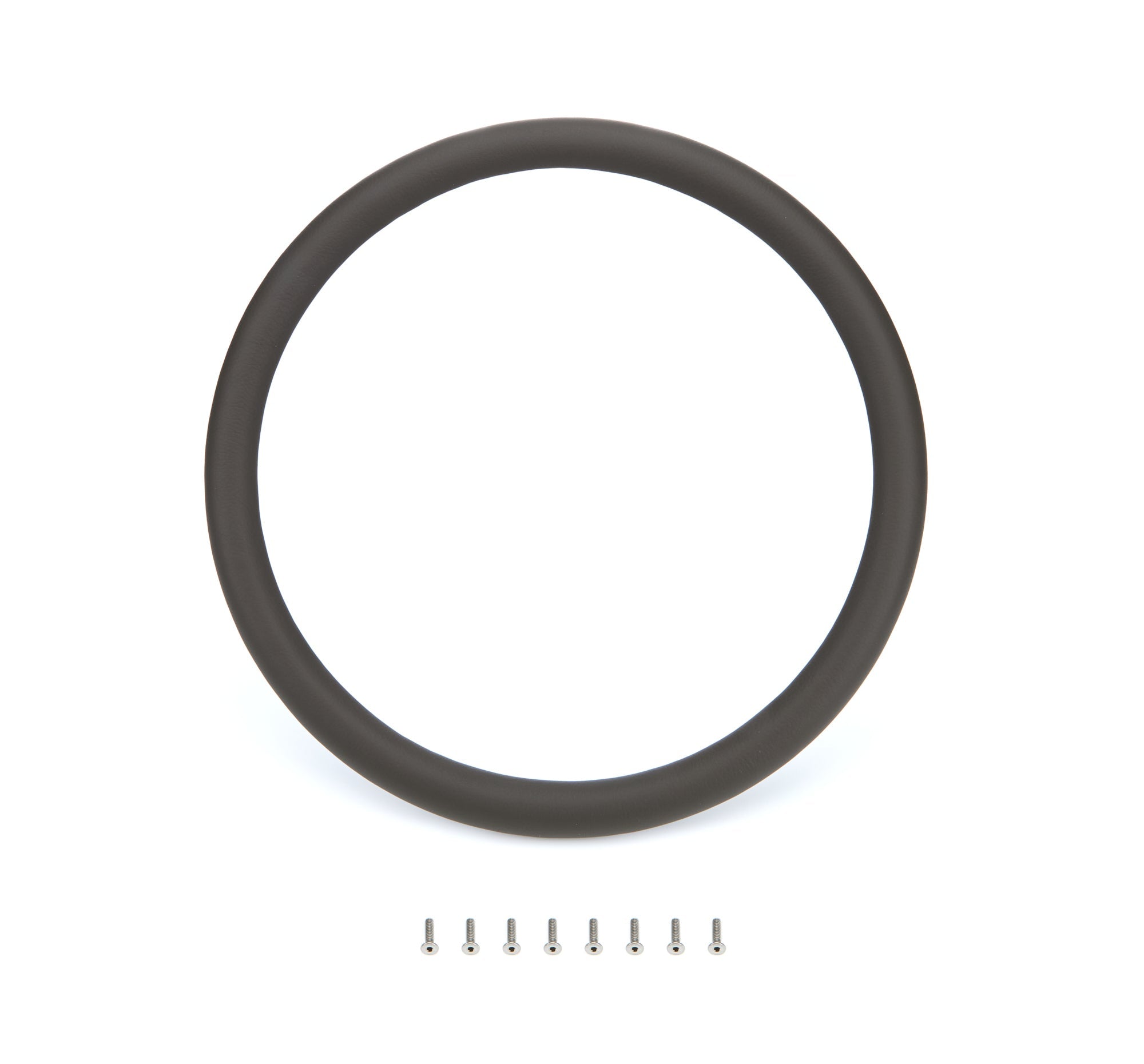 LEATHER RING DARK GREY
