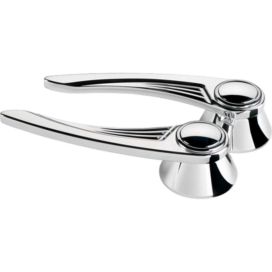 BALL MILLED DOOR HANDLE PAIR
