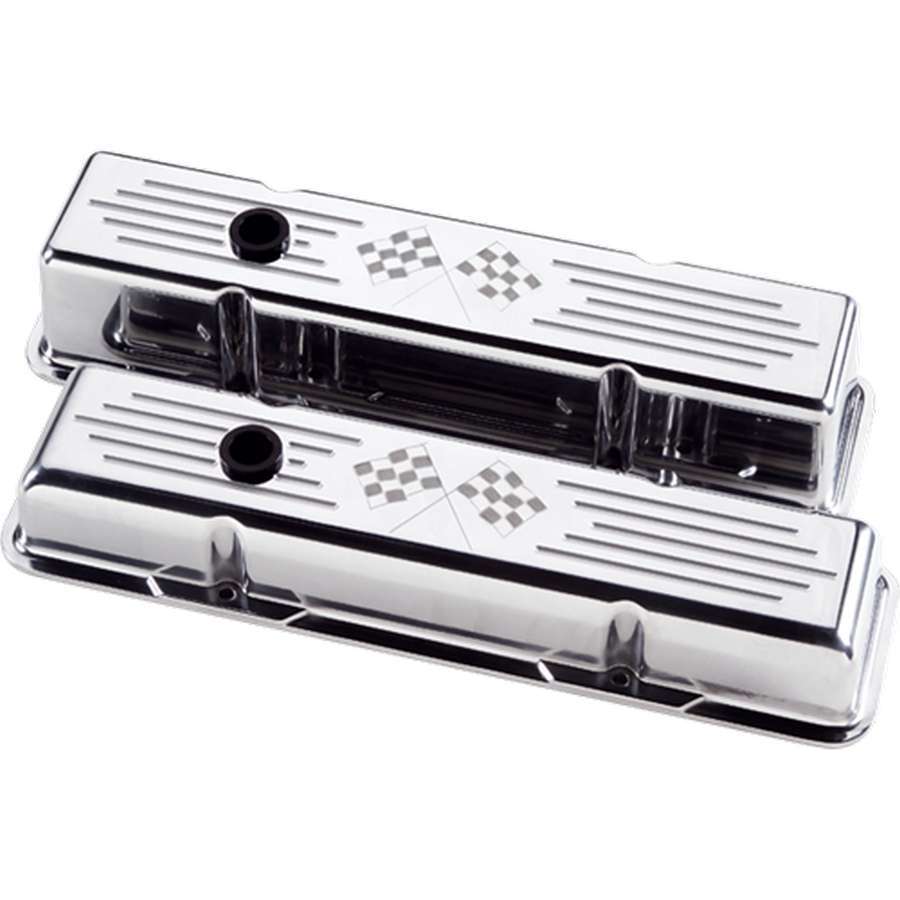 VALVECOVERS SBC TALL CHECKERED