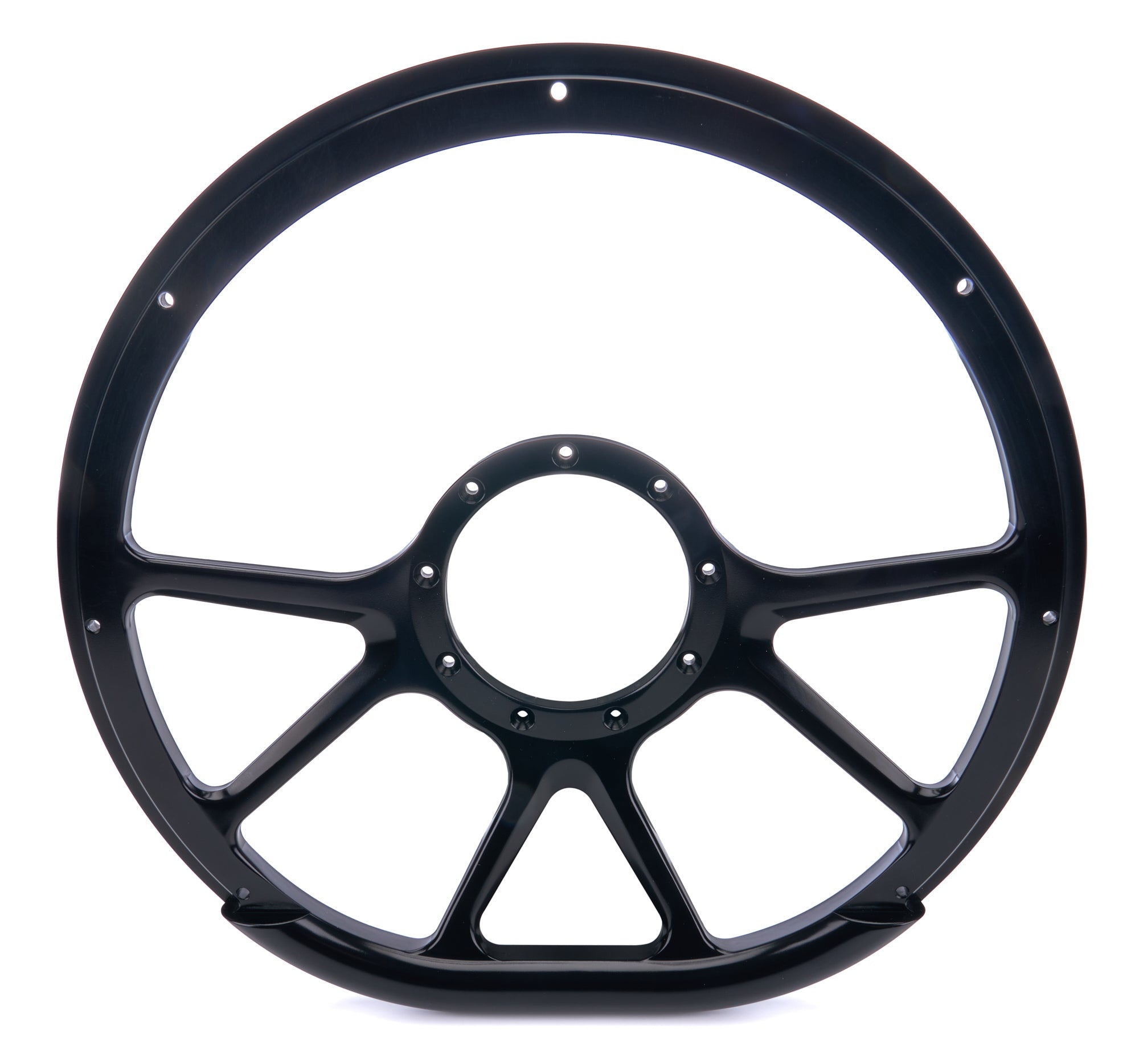 STEER WHL 14 D-SHAPE PRISM BLK