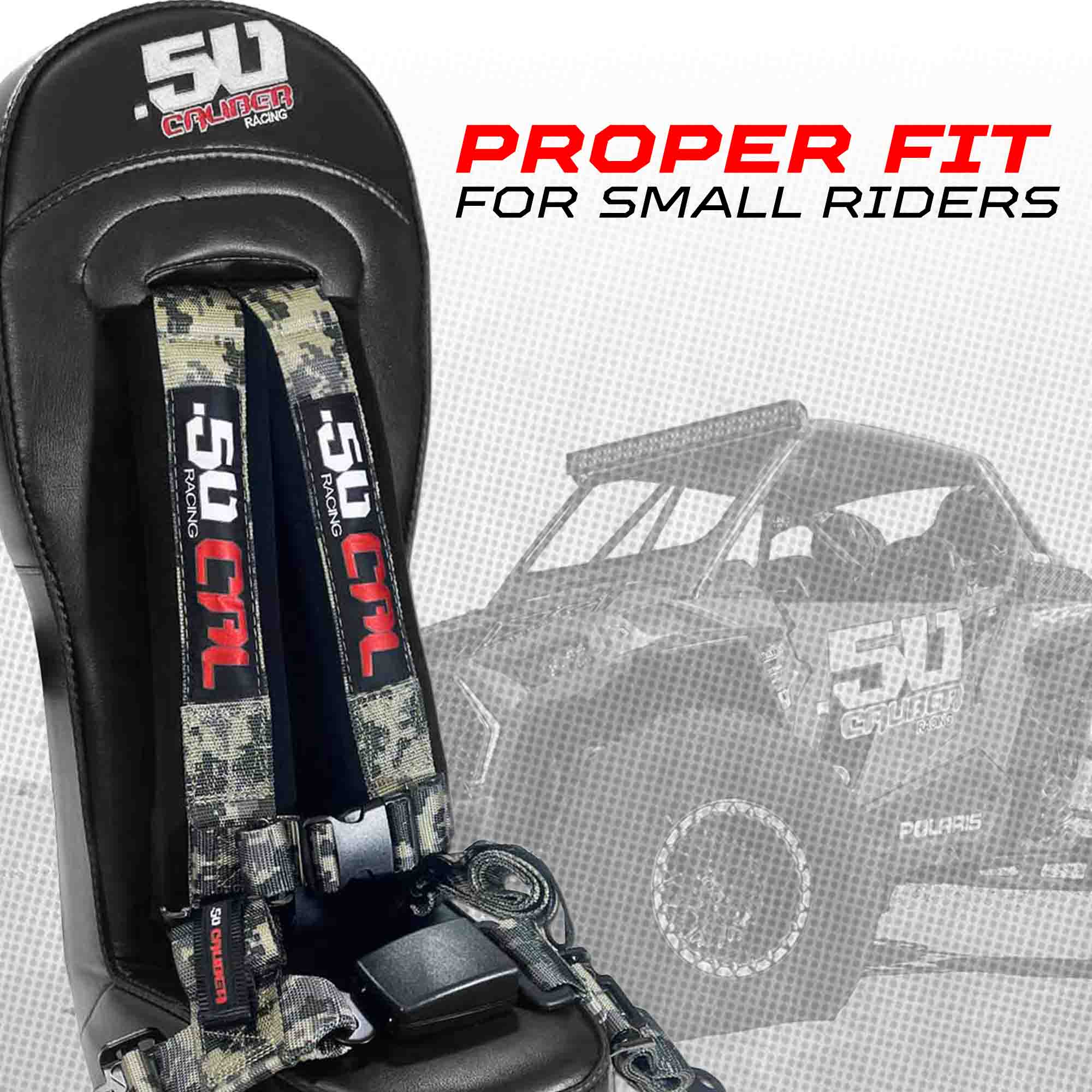 Polaris General Bump Seat with Harness