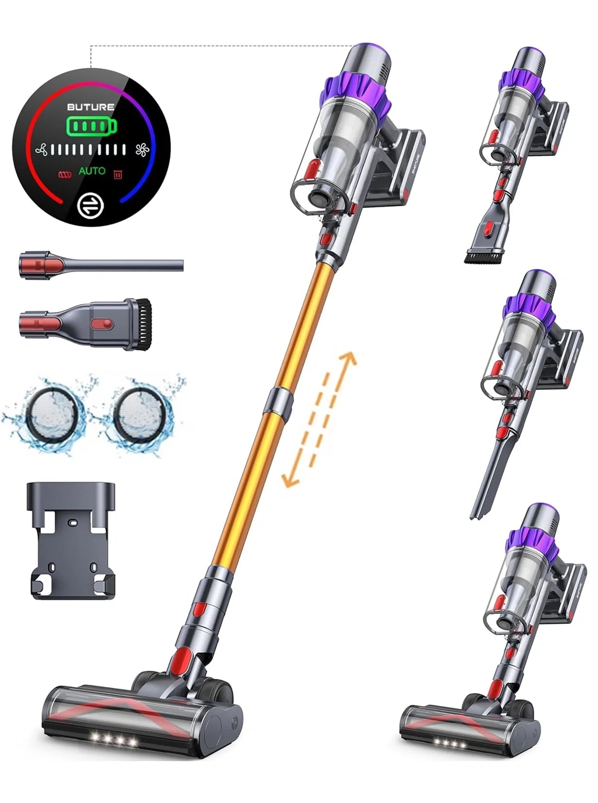 Buture VC80 Cordless Vacuum Cleaner | 450W 40KPA
