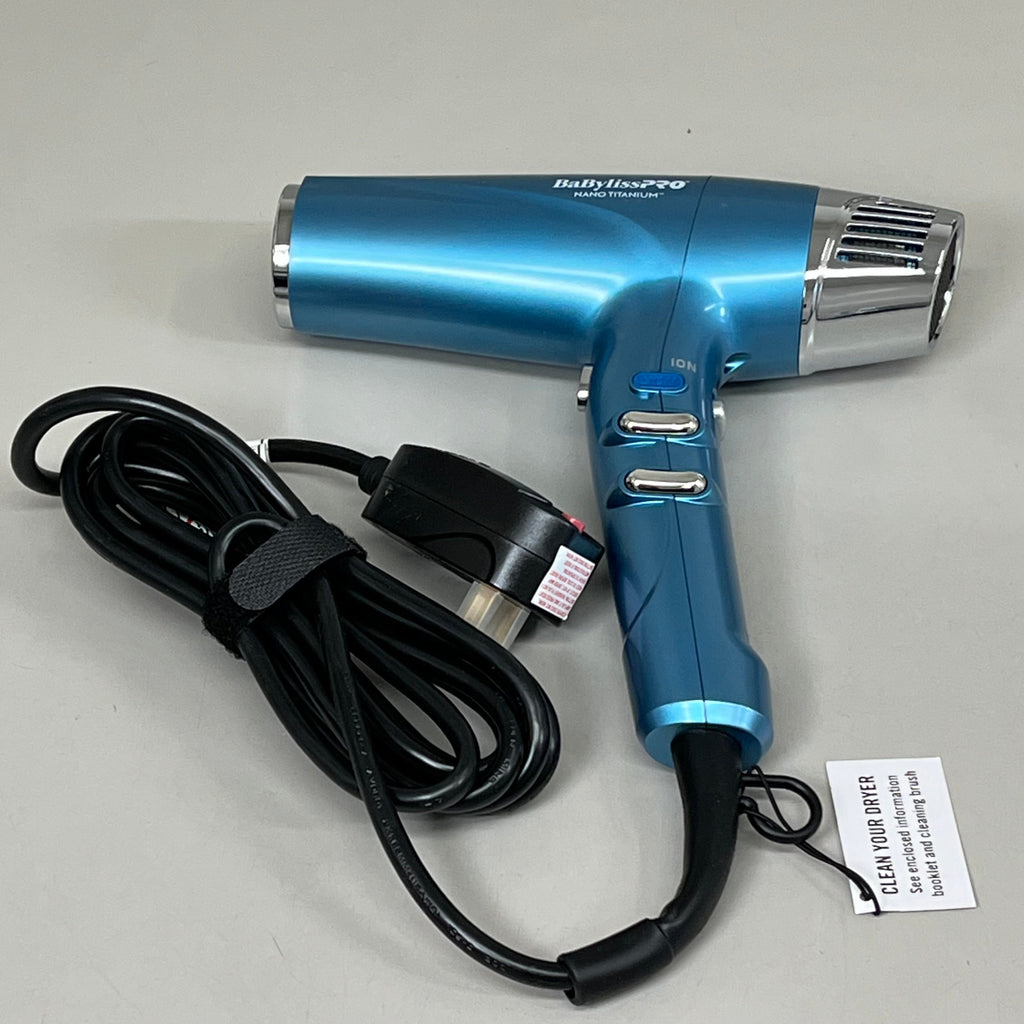 BaBylissPRO Nano Titanium Professional 1875w Blow Dryer 2X Ion High Performance