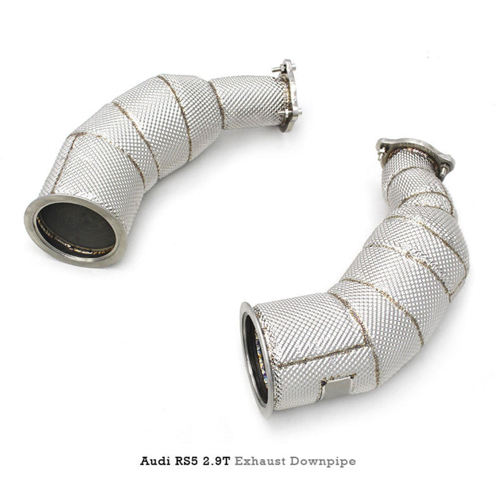 Catted High Flow 304 Stainless Exhaust Downpipe for Audi RS5 2.9T