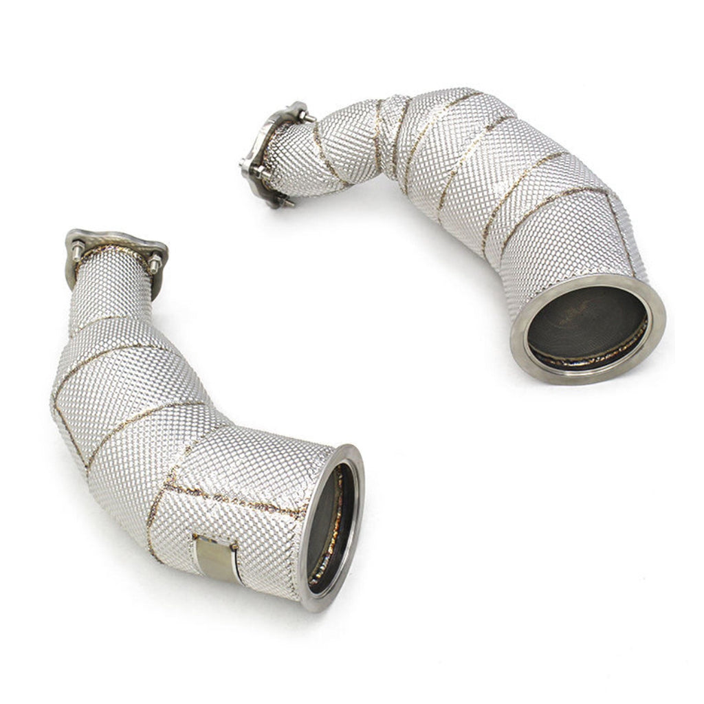 Catless High Flow 304 Stainless Exhaust Downpipe for Audi RS6 RS7 C8 4.0TT
