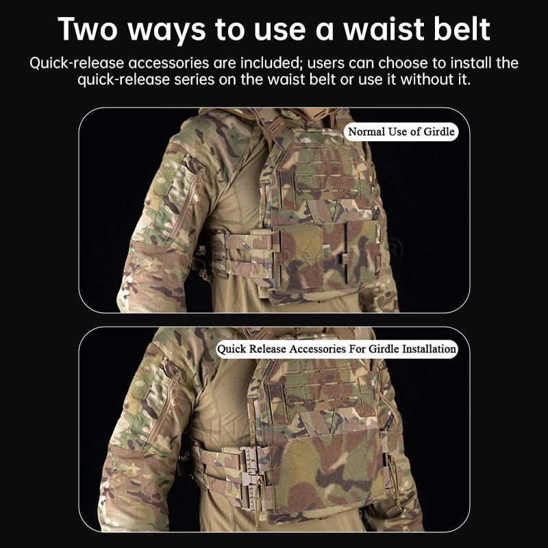 Dual-Mode Tactical Vest: Agilite G-Hook & Quick-Release Cummerbund Conversion Kit for KZ
