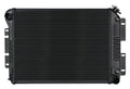 RADIATOR PERF ALUM BLACK 2-ROW