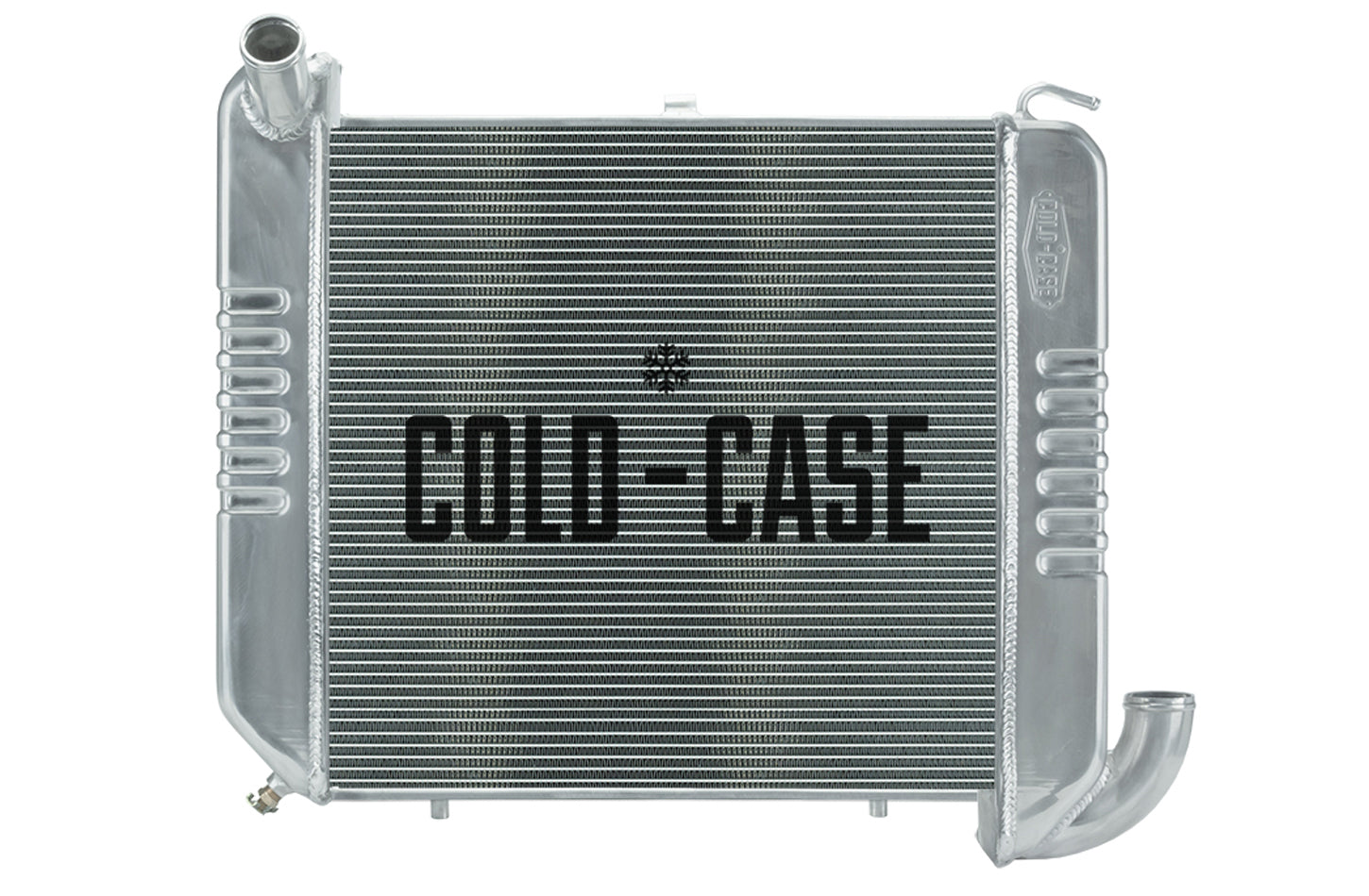 RADIATOR ALUM POLISHED 2-ROW S
