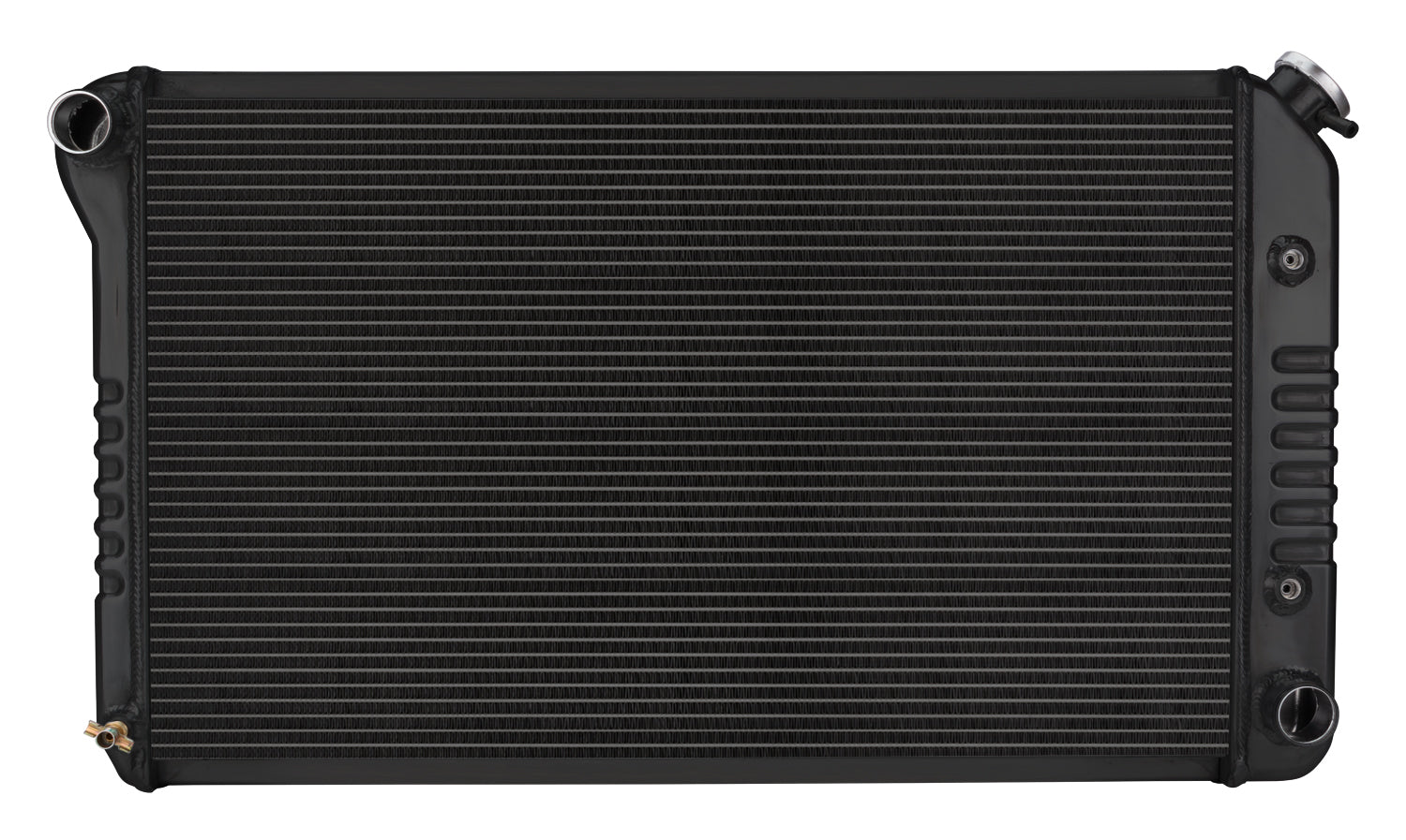 RADIATOR ALUM BLACK CROSSFLOW