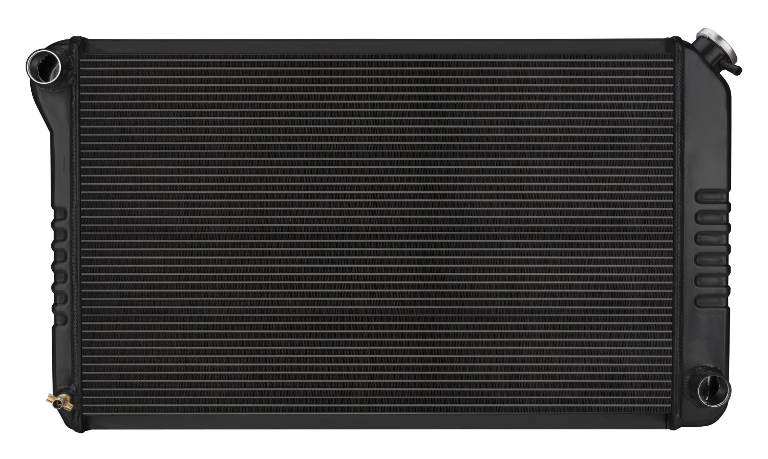 RADIATOR PERF ALUM BLACK CROSS