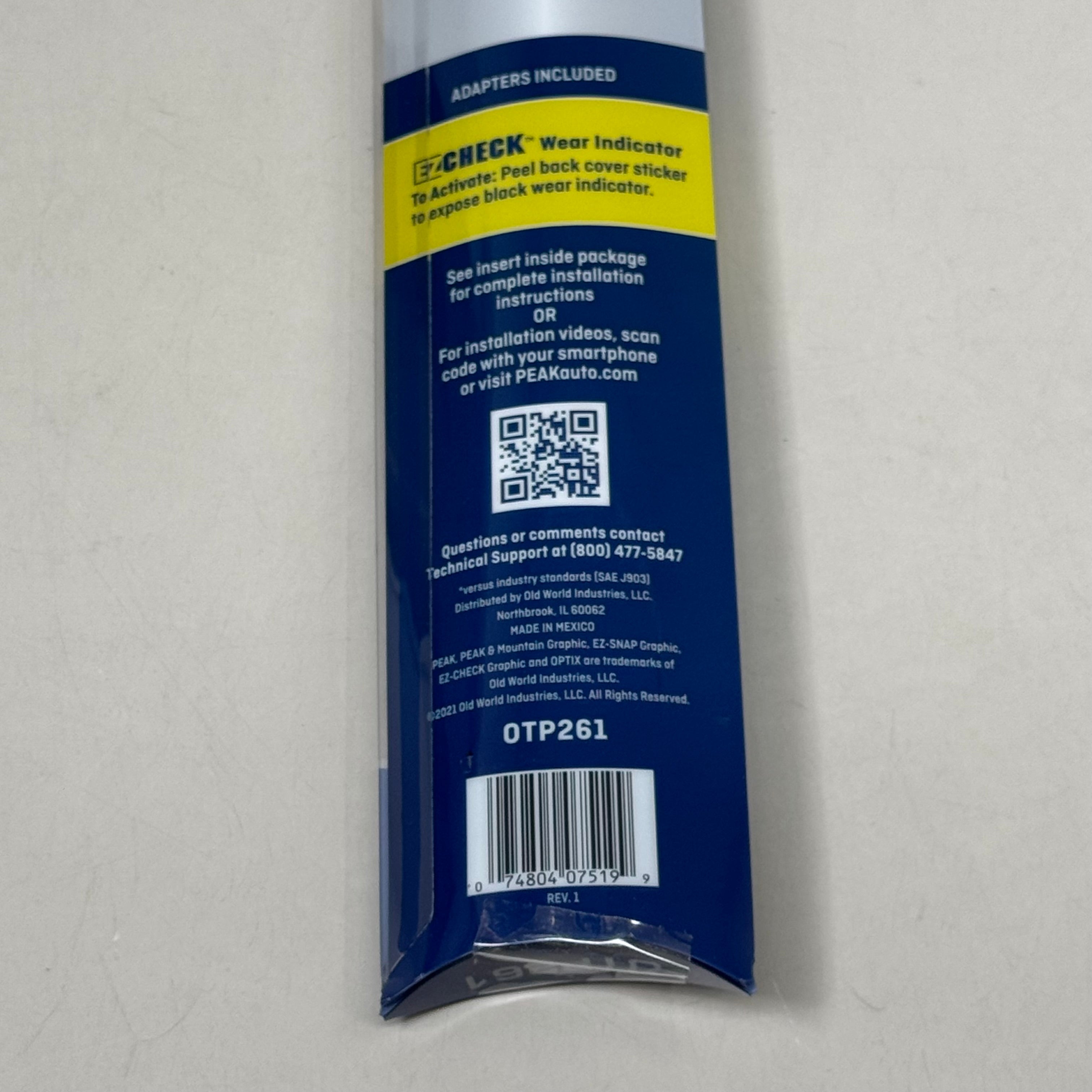 PEAK (New!) Optix Plus Beam Wiper Blades 26" OTP261