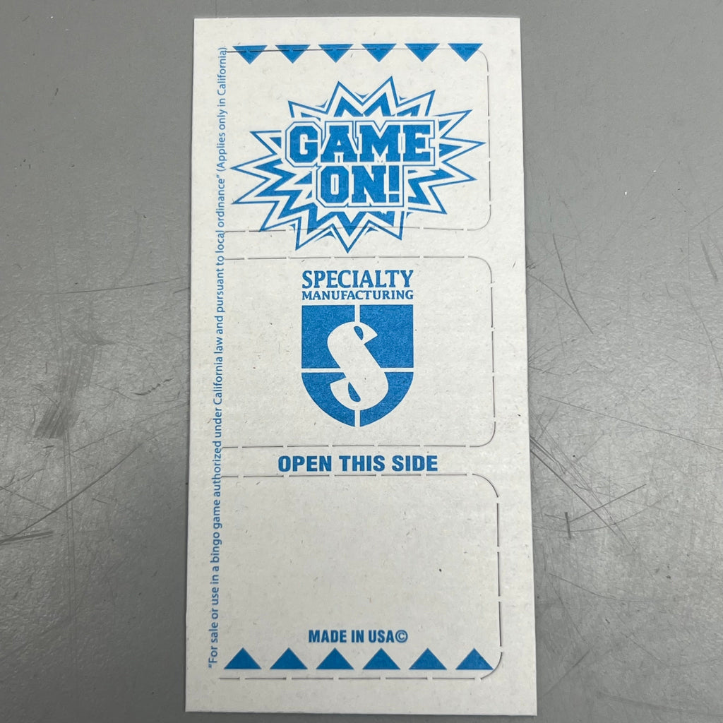 SPECIALTY MANUFACTURING Trips to Win 8160 Cards 3.875"x1.875"