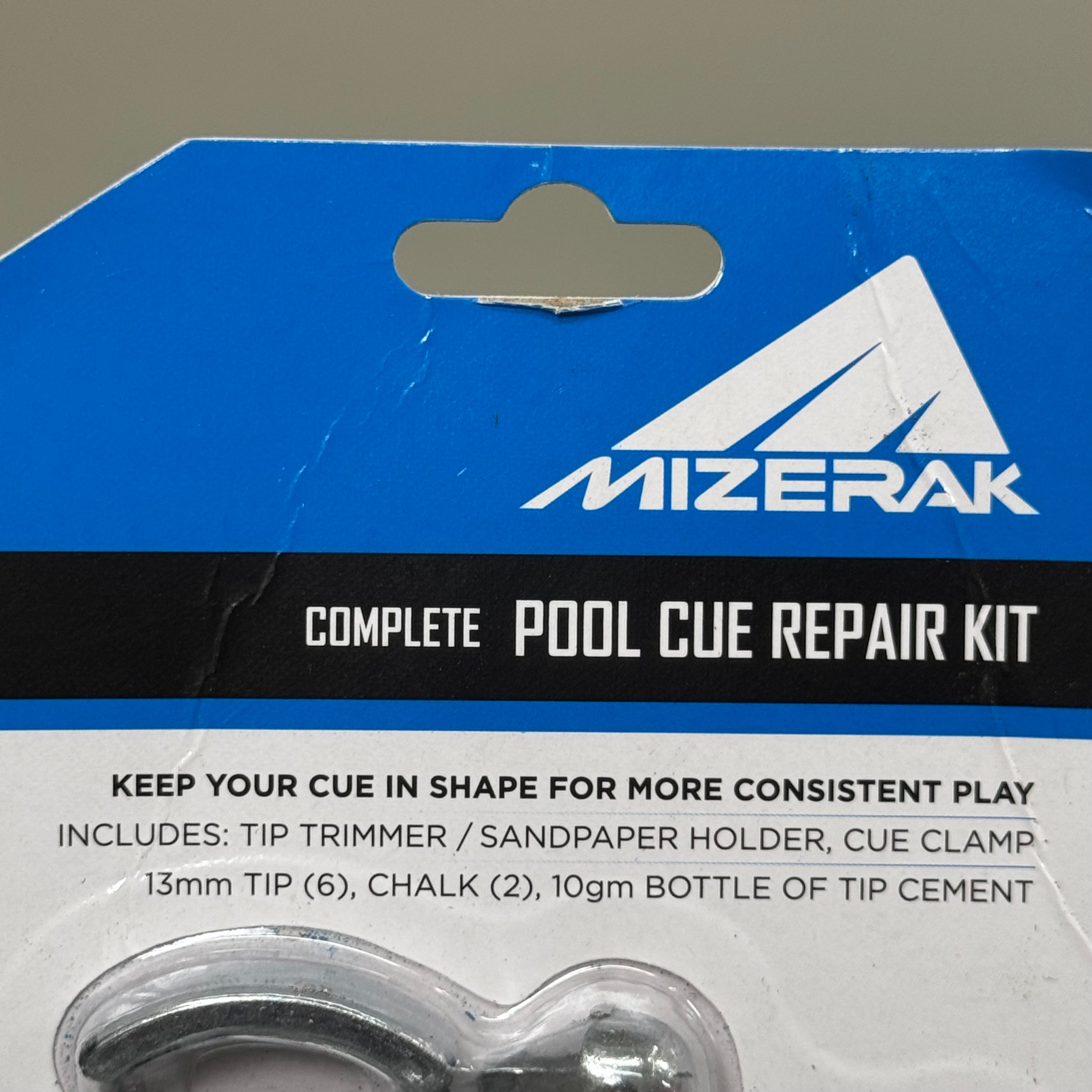 MIZERAK (2 PACK) Complete Pool Cue Repair Kit 6 Piece 13mm Replacement Tips P1812