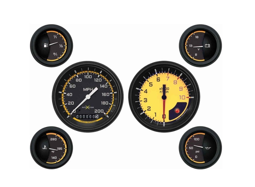 YELLOW 6 GAUGE SET (3 3/8   S