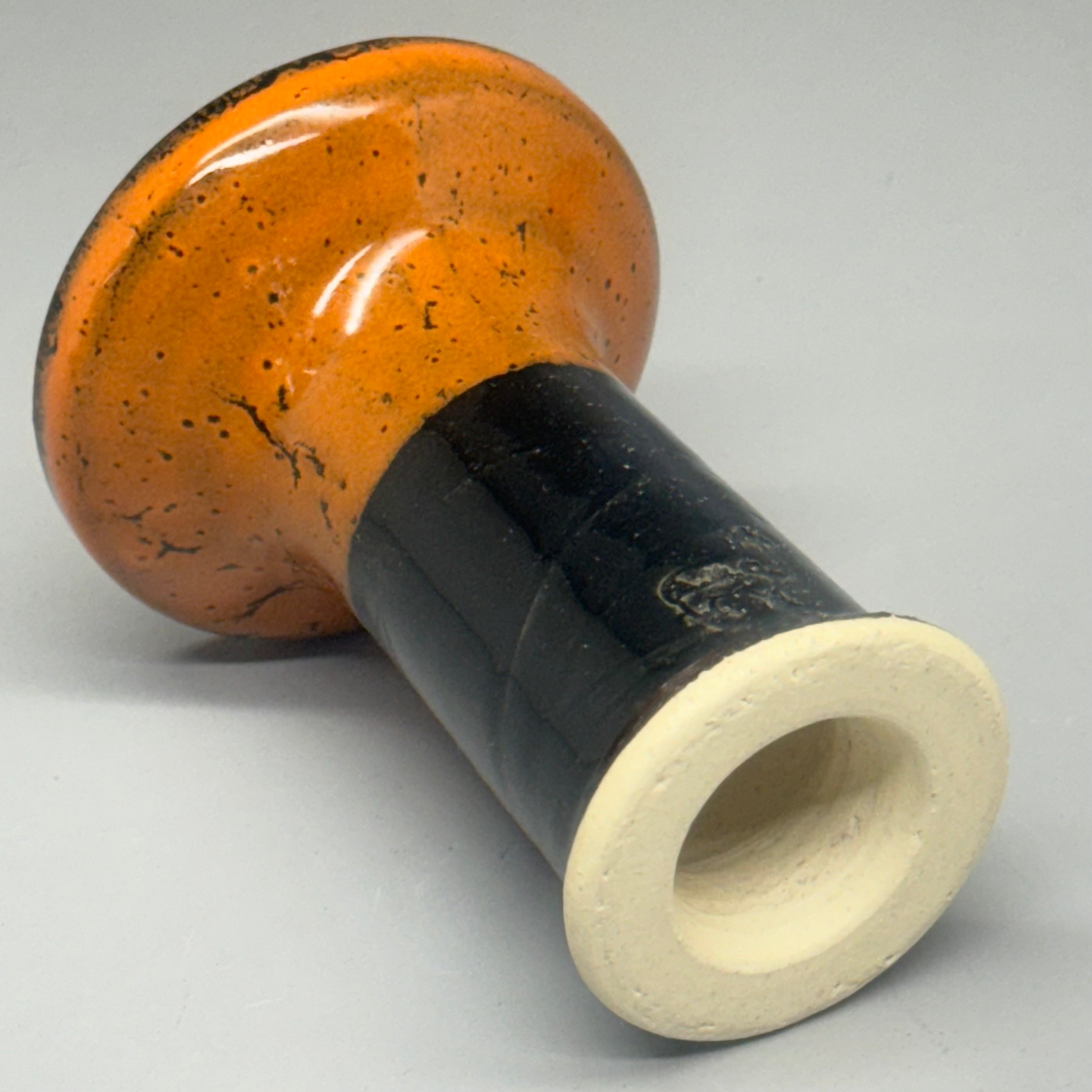 Mini Rook Bowl (20) Pack Size 4” L x 3” W Ceramic Orange/Black