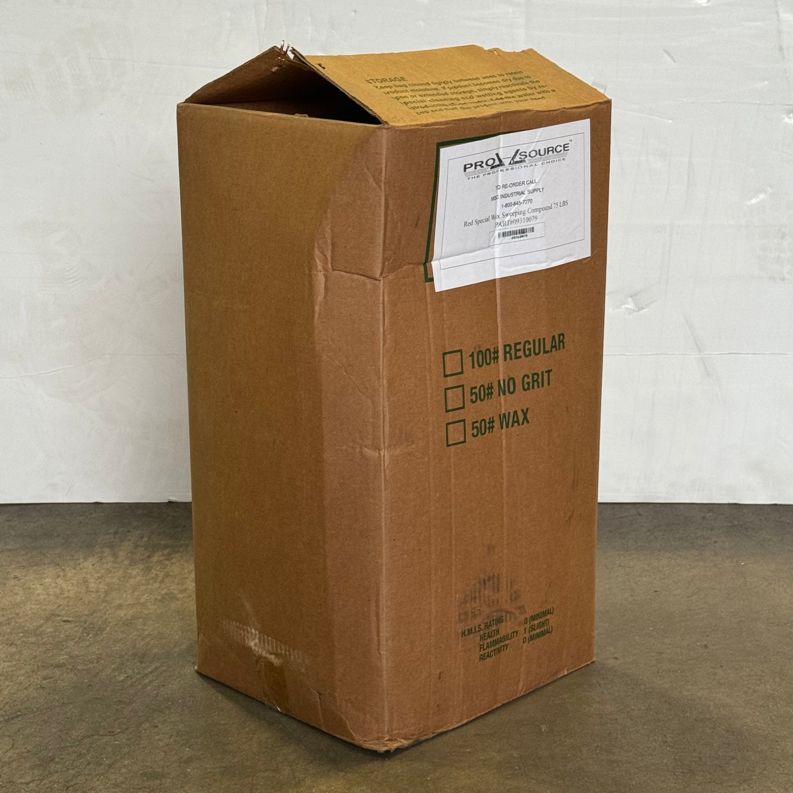 PRO SOURCE Red Wax Base Sweeping Compound Floor 59 LBS Sz 24” H x 12 1/2” W