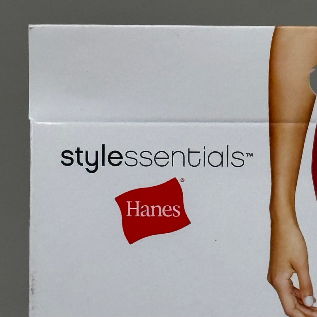 HANES (2 PACK, 2 PAIRS EACH ) Essentials Control Top Pantyhose Women's Sz B Nude