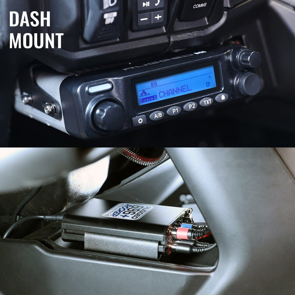 Maverick R Complete Communication Kit with Rocker Switch Bluetooth Intercom and 2-Way Radio - STX Stereo Remote Head / G1 GMRS / Dash Mount