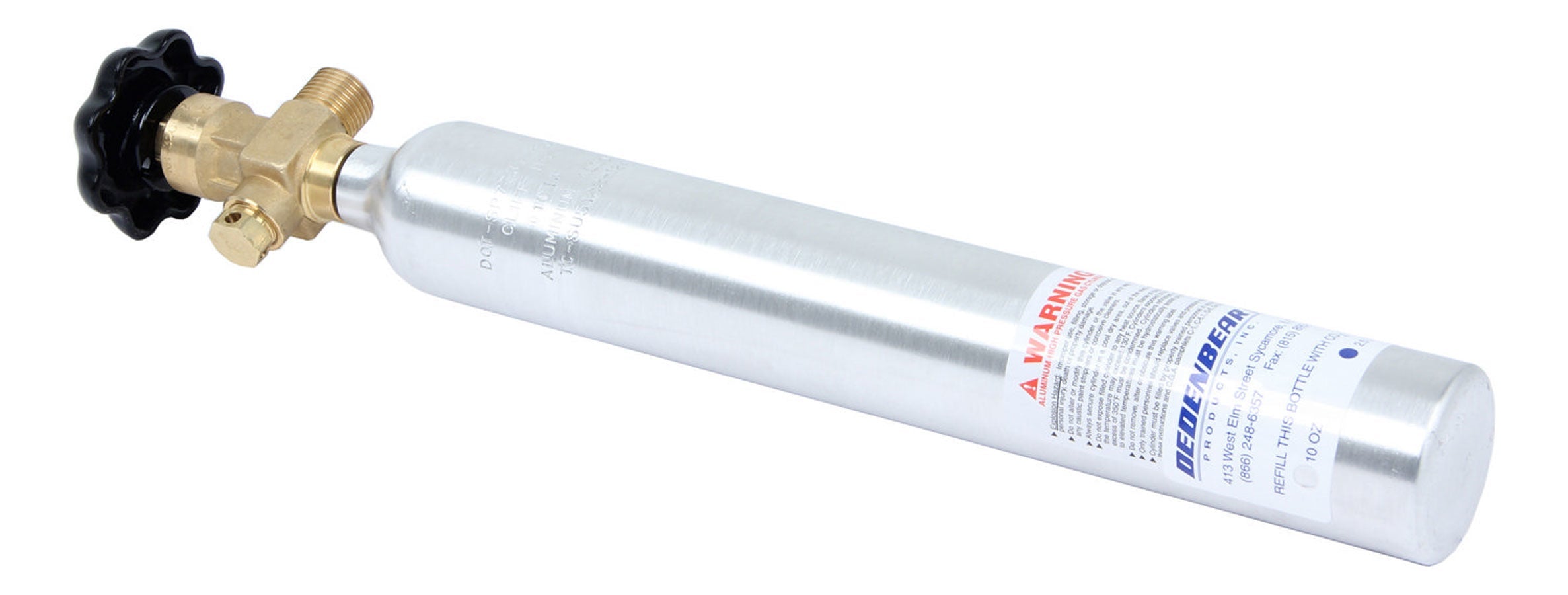 CO2 BOTTLE W VALVE  10 OZ CAPA