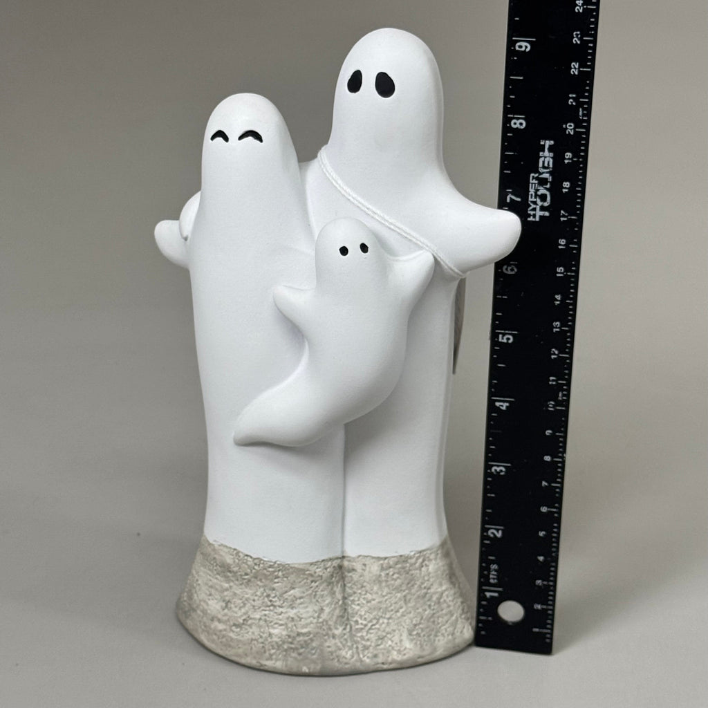 RAZ IMPORT Resin Ghost Family Scaredy Cat Collection Halloween Decor 9" 4420453