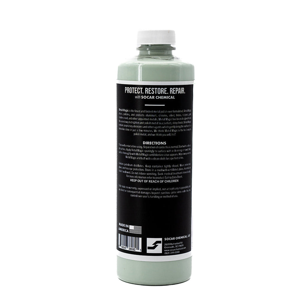 Metal Magic Metal Polish (use by hand or with machine)