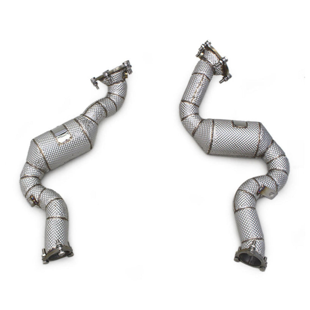 Catted High Flow 304 Stainless Exhaust Downpipe for Audi RS6 C7 4.0TT