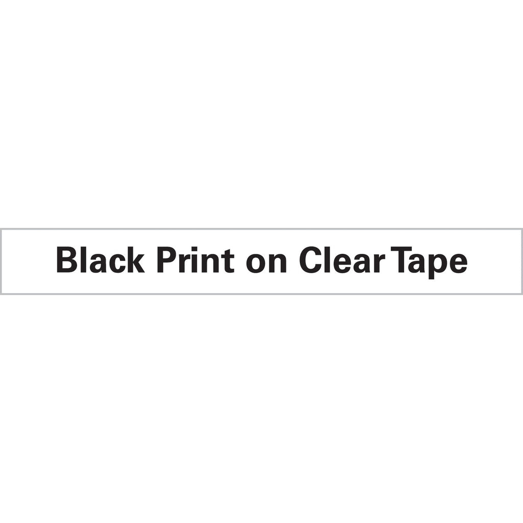 DYMO D1 High-Performance Polyester Removable Label Tape, 0.75" x 23 ft, Black on Clear