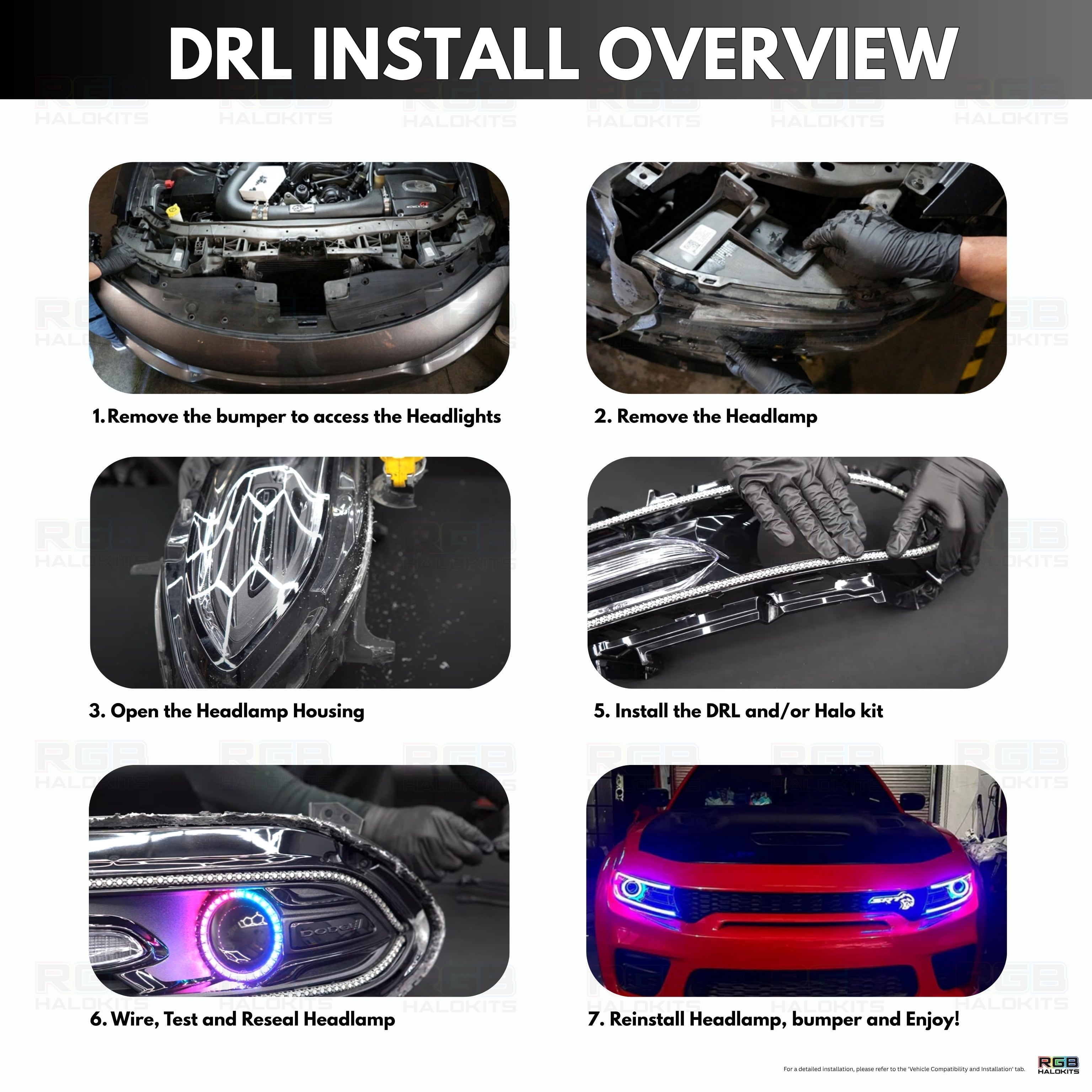 Dodge Charger Flow Series DRL Boards | Diffused LED (2015-2023)