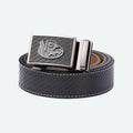 VP Racing Leather Belt with Brushed Metal Belt Buckle
