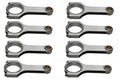SBF 4340 Forged H-Beam Rods 5.400 w/2.123 Pin
