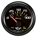 2.0 Dia Oil Pressure Gauge Black  0-100psi