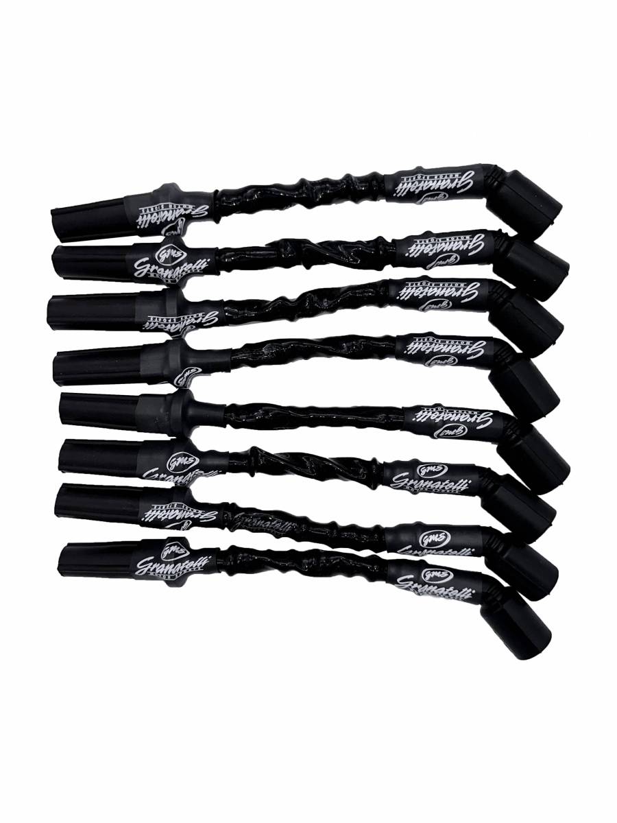 Granatelli GM LS & LT 0-Ohm 12" Black High-Temp Spark Plug Wires – 28-1629HTB