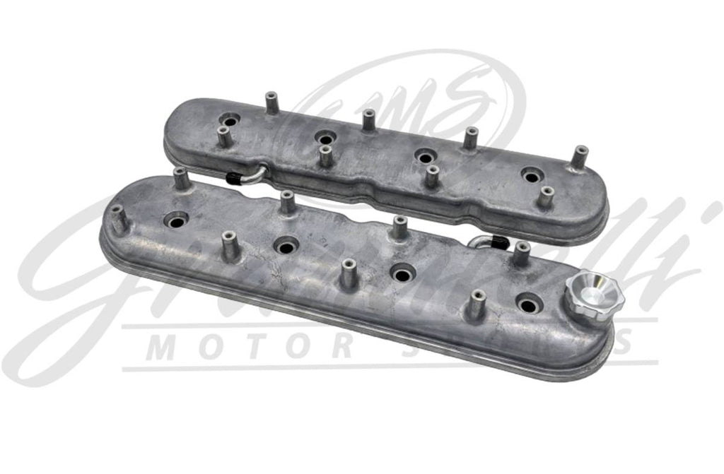 Granatelli LS Valve Covers, Cast Finish, Integral Coil Mounts, 4.8L-7.0L, Pair – 640365